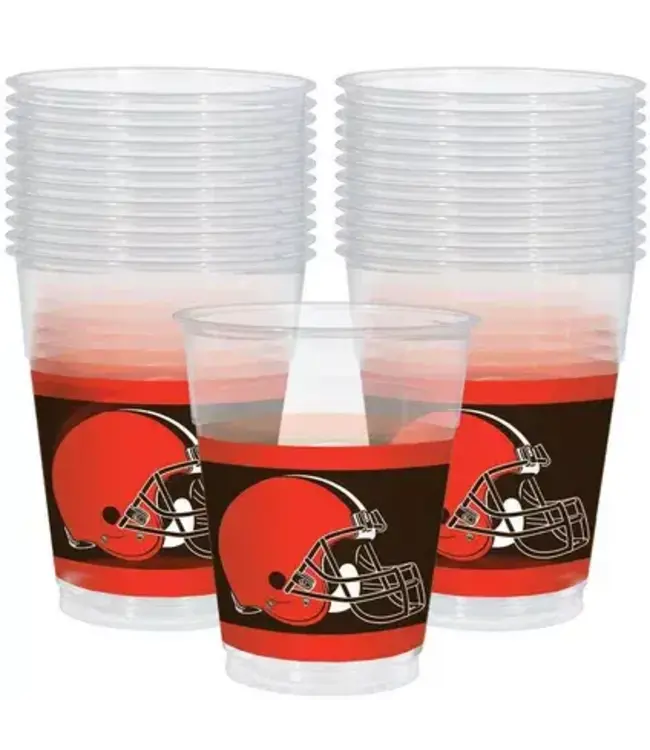 Cleveland Browns Plastic Cups, 25ct