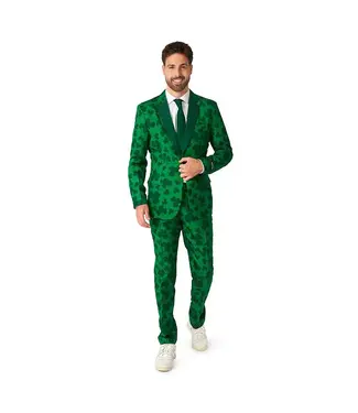 OPPO SUITS Men's Suitmeister St.Patrick's Day Print Slim-Fit Suit & Tie Set