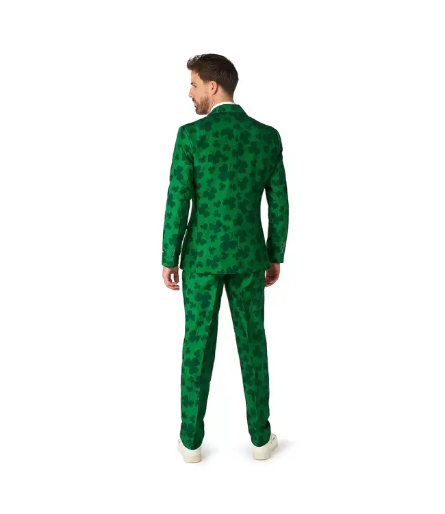SUITMEISTER Men's Suitmeister St.Patrick's Day Print Slim-Fit Suit & Tie Set