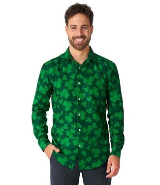 OPPO SUITS Mens Suitmeister Button Up St. Pats Green Shirt