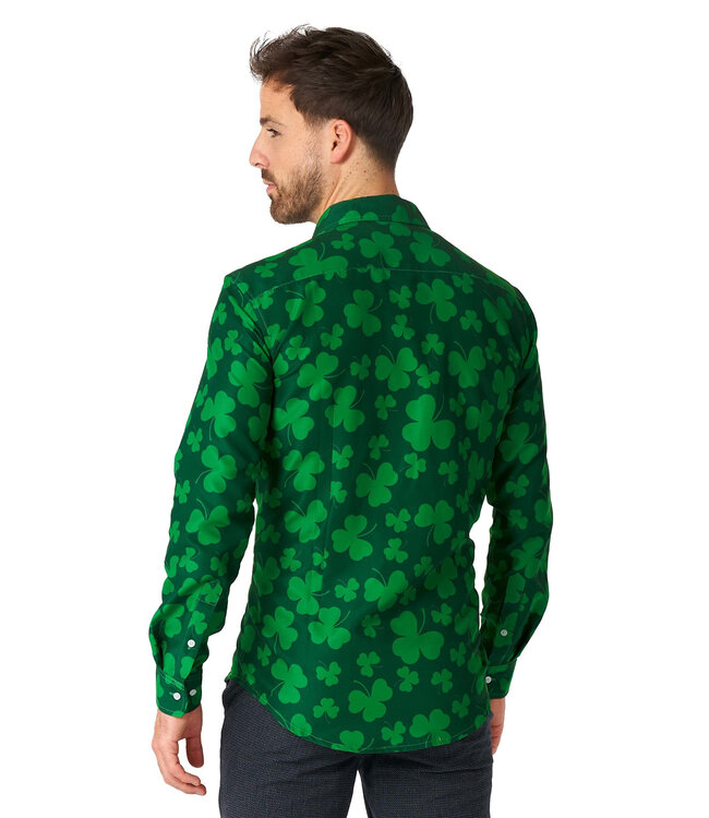OPPO SUITS Mens Suitmeister Button Up St. Pats Green Shirt