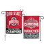 WINCRAFT Ohio State Buckeyes College Football Playoff 2024 National Champions 12'' x 18'' Double-Sided Garden Flag