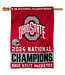 WINCRAFT Ohio State Buckeyes College Football Playoff 2024 National Champions 28" x 40" Single-Sided Vertical Banner