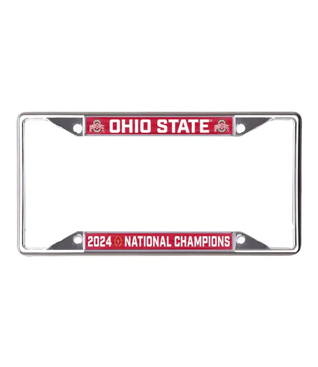 WINCRAFT Ohio State Buckeyes 2024 National Champions 6.25"x 12.25" License Plate Frame