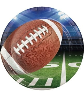 Creative Converting Football Party 9-inch Plates