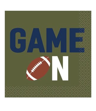 UNIQUE INDUSTRIES INC Football Tailgate Game On Beverage Napkins, Set of 16 Napkins
