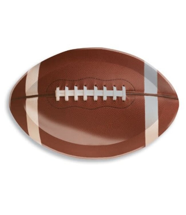 Creative Converting Creative Converting Football Shaped Plastic Tray, 17", Brown