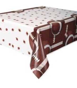 UNIQUE INDUSTRIES INC Football Party Plastic Table cover