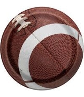 UNIQUE INDUSTRIES INC Football Party 8.58" Plates-8ct