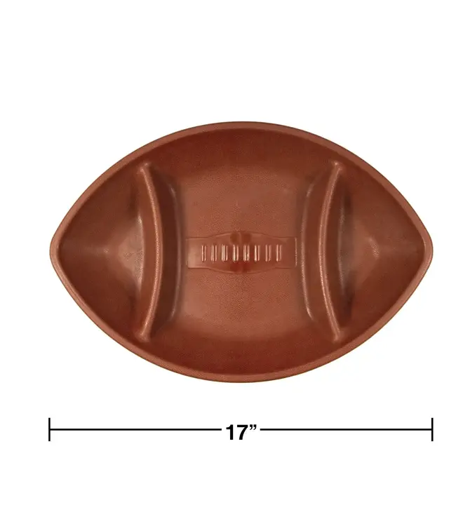 Creative Converting Football Chip and Dip Party Trays 17"
