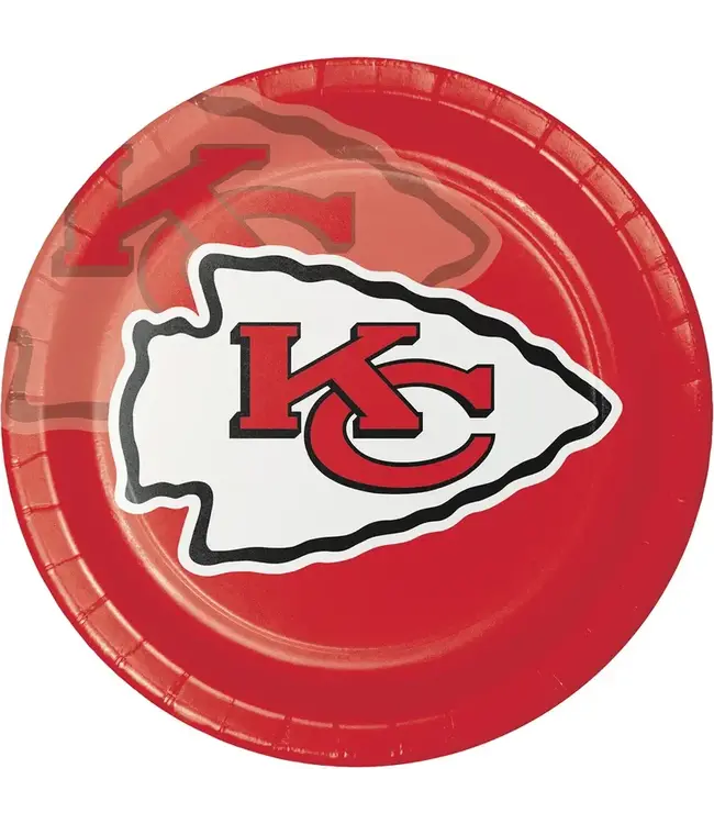 Creative Converting Kansas City Chiefs 8 Pack 9 Inch Paper Plates