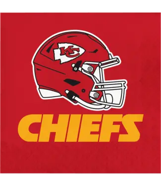 Creative Converting Kansas City Chiefs Lunch Napkin - 16 Count