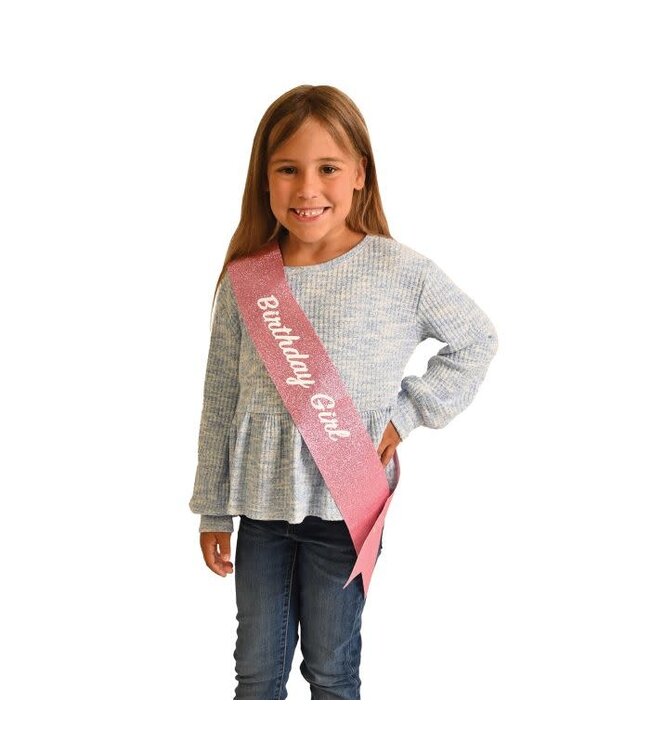 BEISTLE Birthday Girl Glittered Sash