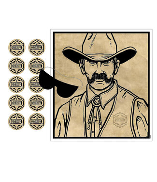 BEISTLE Beistle - Pin The Badge On The Sheriff Game