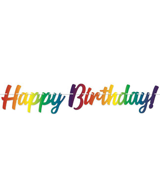 BEISTLE Beistle - Happy Birthday! Streamer - Multicolor