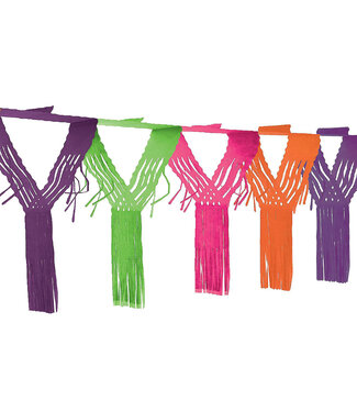 BEISTLE Drop Fringe Garland-12ft-Brights