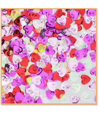 BEISTLE Embossed Hearts Confetti