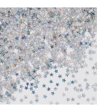 BEISTLE Silver Holographic Stars Confetti
