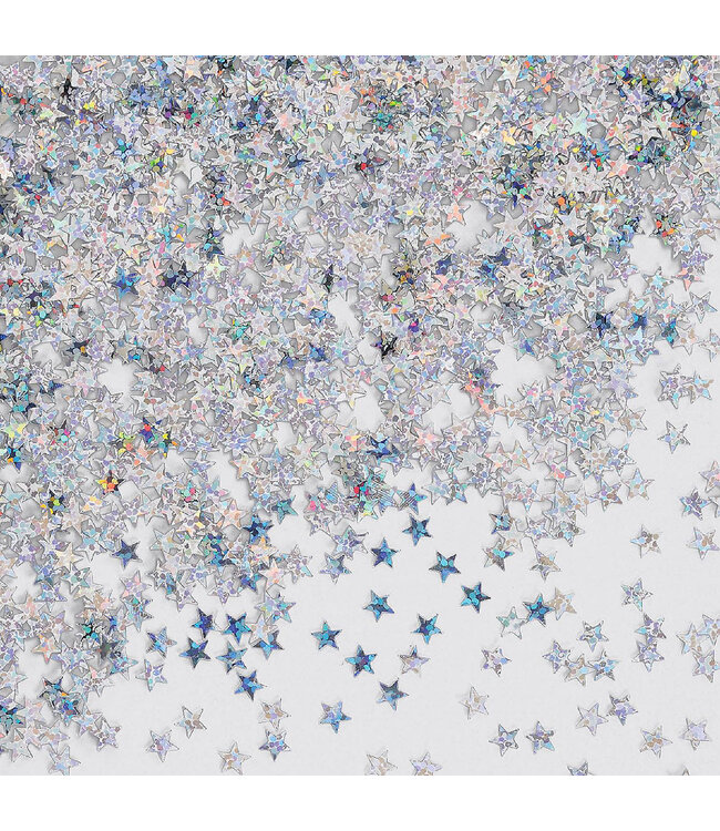 BEISTLE Silver Holographic Stars Confetti