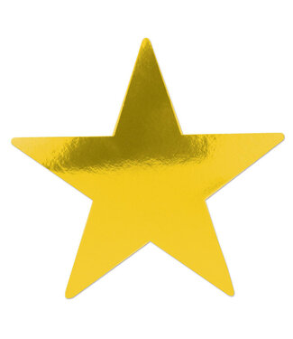 BEISTLE Foil Star Cutout - Gold-5"