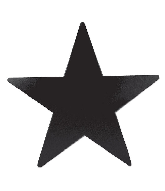 BEISTLE Foil Star Cutout - Black-5"