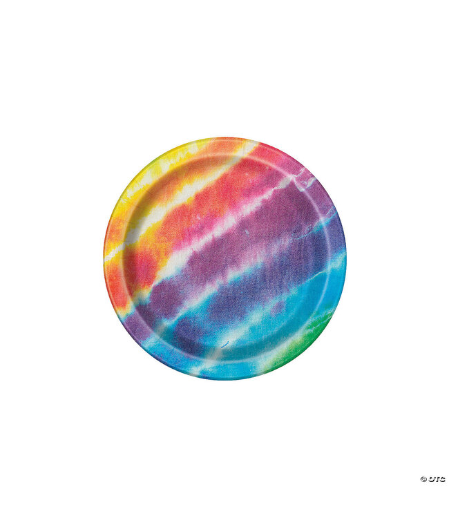UNIQUE INDUSTRIES INC Tie-Dye Paper Dessert Plates - 8 Ct.