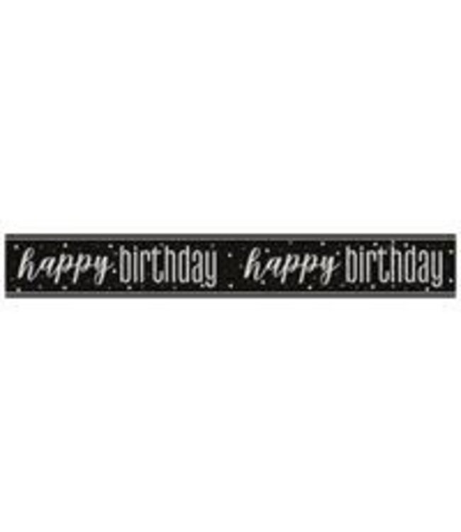 UNIQUE INDUSTRIES INC Birthday Glitz Banner-9ft