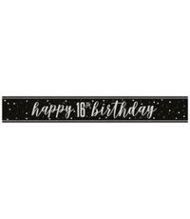 UNIQUE INDUSTRIES INC Birthday Glitz Banner-9ft