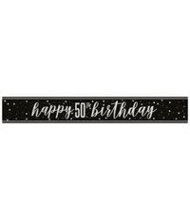 UNIQUE INDUSTRIES INC Birthday Glitz Banner-9ft