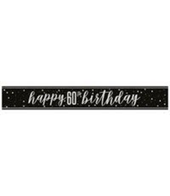 UNIQUE INDUSTRIES INC Birthday Glitz Banner-9ft