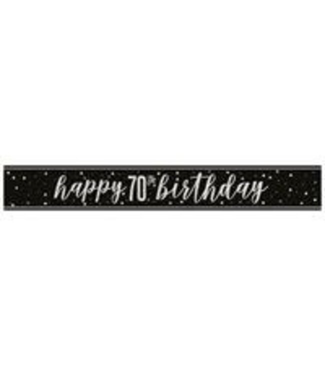 UNIQUE INDUSTRIES INC Birthday Glitz Banner-9ft