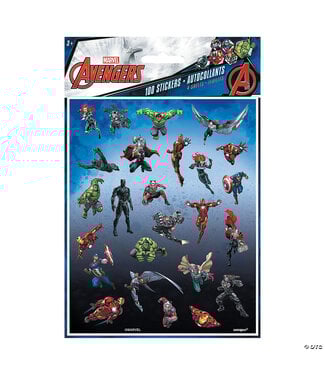 UNIQUE INDUSTRIES INC Marvel Comics The Avengers™ Stickers - 100 Pc.