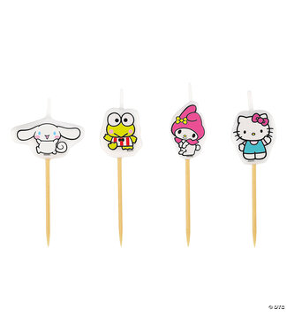 UNIQUE INDUSTRIES INC Hello Kitty & Friends Party Character Candles - 4 Pc.