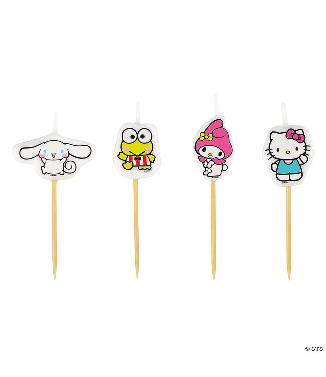 UNIQUE INDUSTRIES INC Hello Kitty & Friends Party Character Candles - 4 Pc.