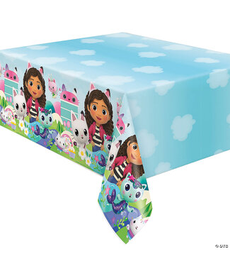 UNIQUE INDUSTRIES INC Gabby’s Dollhouse™ Party Plastic Tablecloth - 54" x 84"