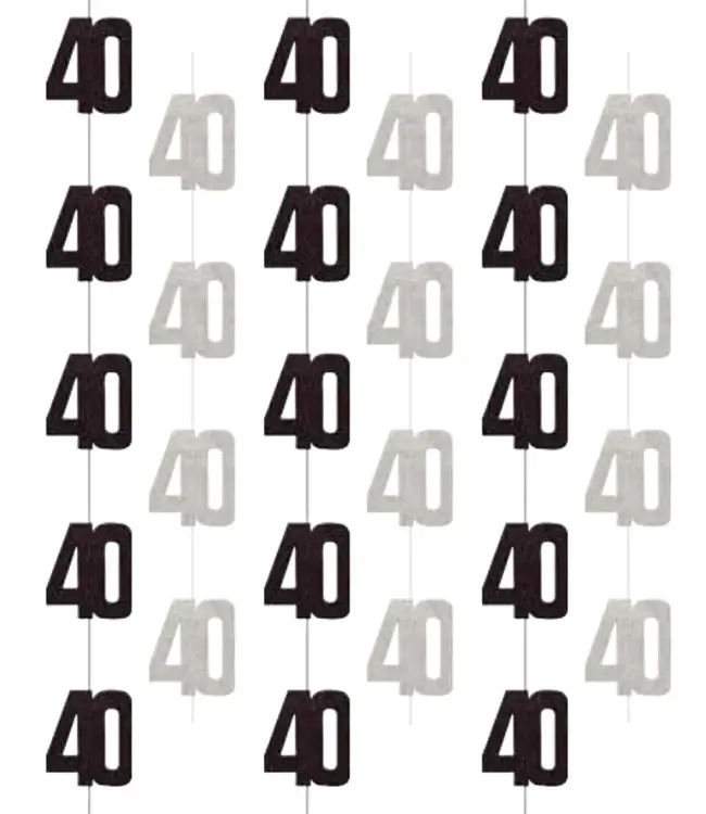 UNIQUE INDUSTRIES INC Birthday Glitz  Hanging Decorations