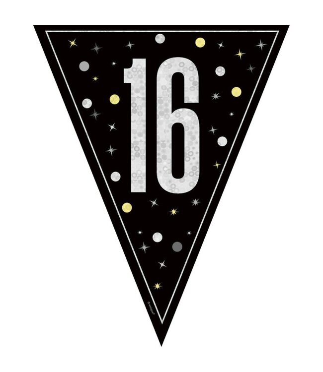 UNIQUE INDUSTRIES INC Glitz Flag Banner-9ft