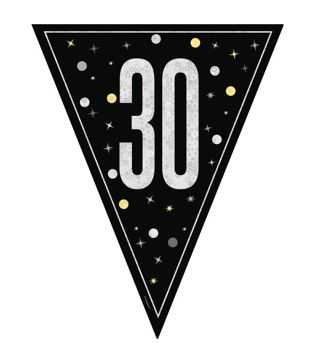 UNIQUE INDUSTRIES INC Glitz Flag Banner-9ft