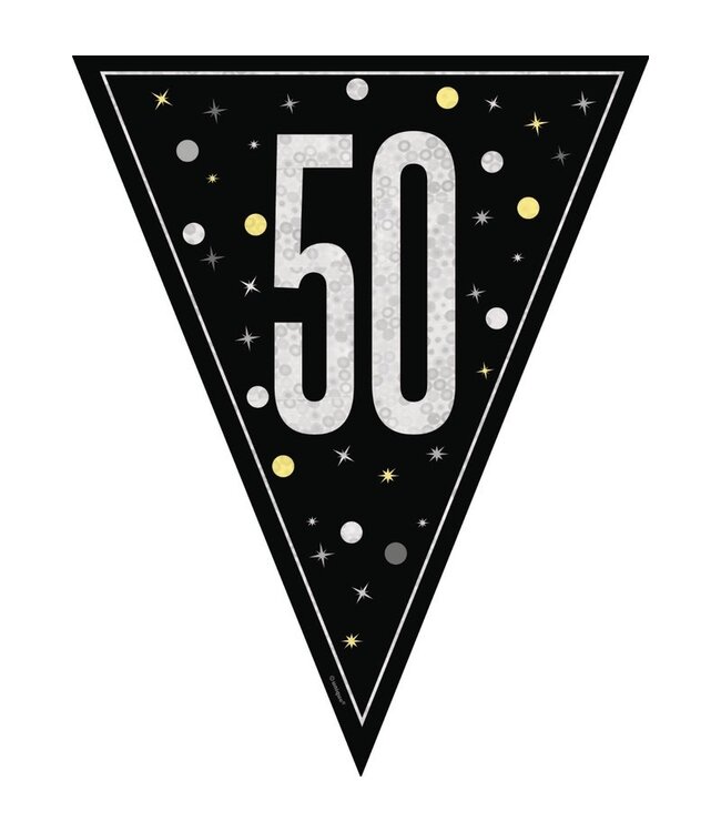 UNIQUE INDUSTRIES INC Glitz Flag Banner-9ft