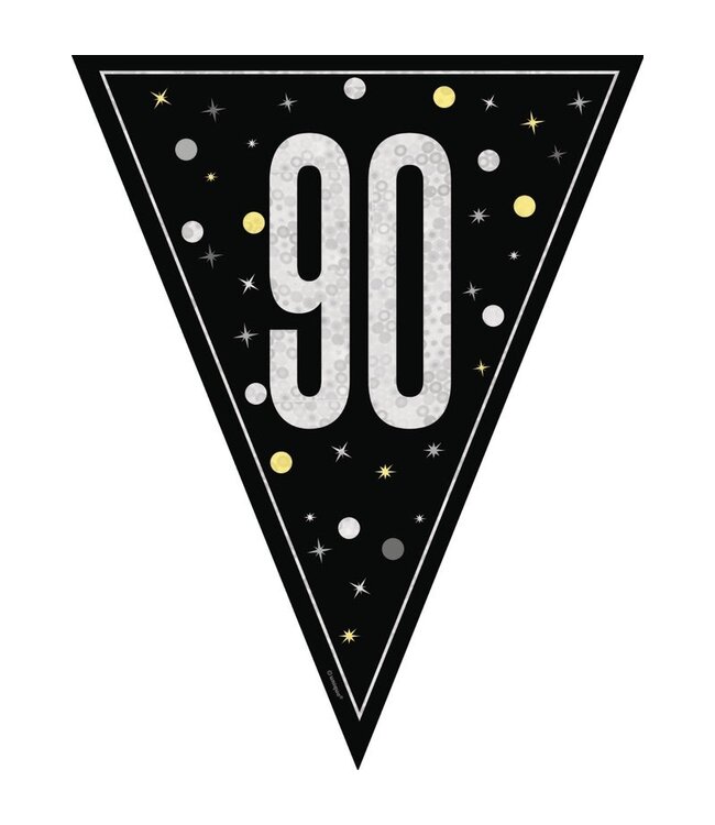 UNIQUE INDUSTRIES INC Glitz Flag Banner-9ft