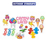 ADVANCED GRAPHICS INC. Life-size Outdoor Coroplast Cutouts of Candy Land