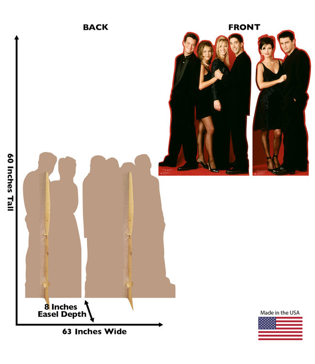 ADVANCED GRAPHICS INC. Friends Standee Life-Size Cardboard Cutout