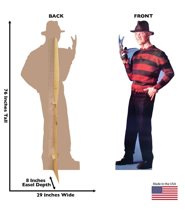 ADVANCED GRAPHICS INC. Freddy Krueger Nightmare on Elm Street Cardboard Cutout