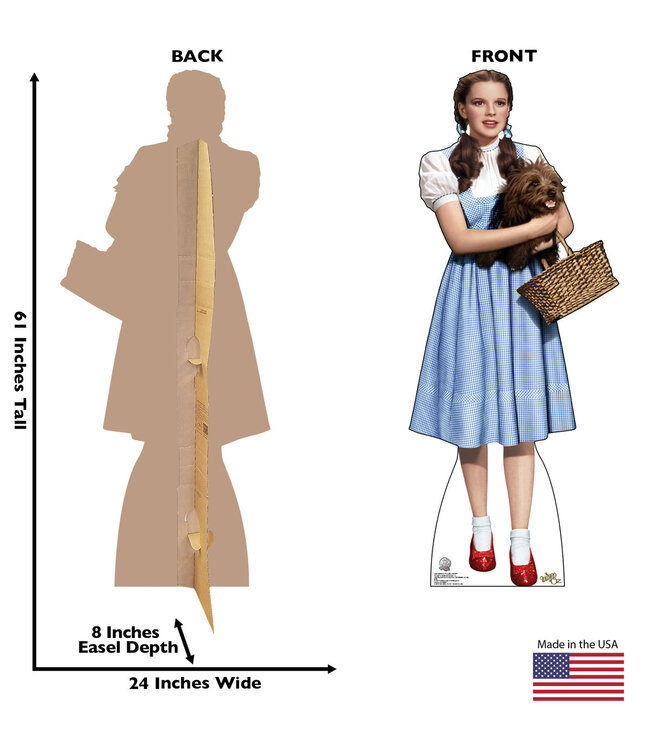 ADVANCED GRAPHICS INC. Life-size Dorothy and Toto Wizard of Oz Cardboard Cutout