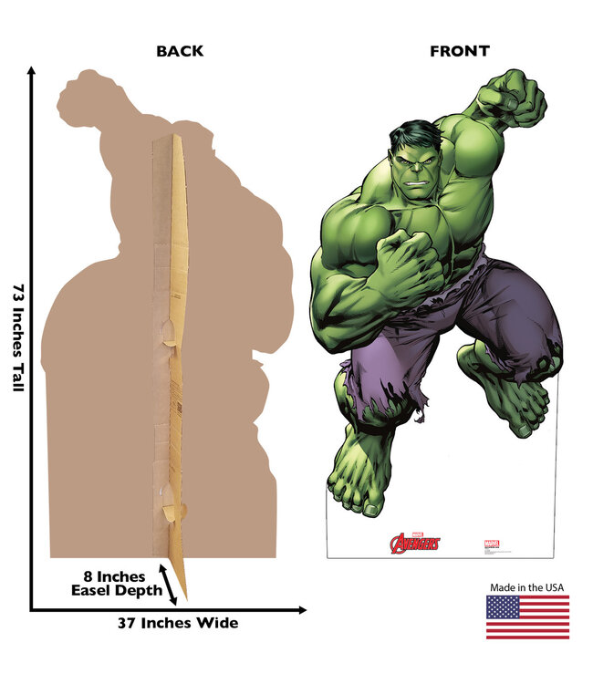 Life-size Hulk Avenger Cardboard Cutout