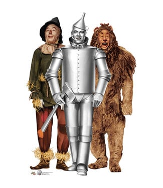 Life-size Tin Man Cowardly Lion, Life-size Cardboard Cutouts