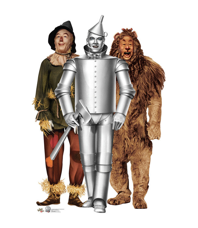 Life-size Tin Man Cowardly Lion, Life-size Cardboard Cutouts