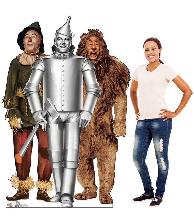 Life-size Tin Man Cowardly Lion, Life-size Cardboard Cutouts