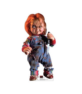 Life-size Cardboard Cutout of Chucky with Knife