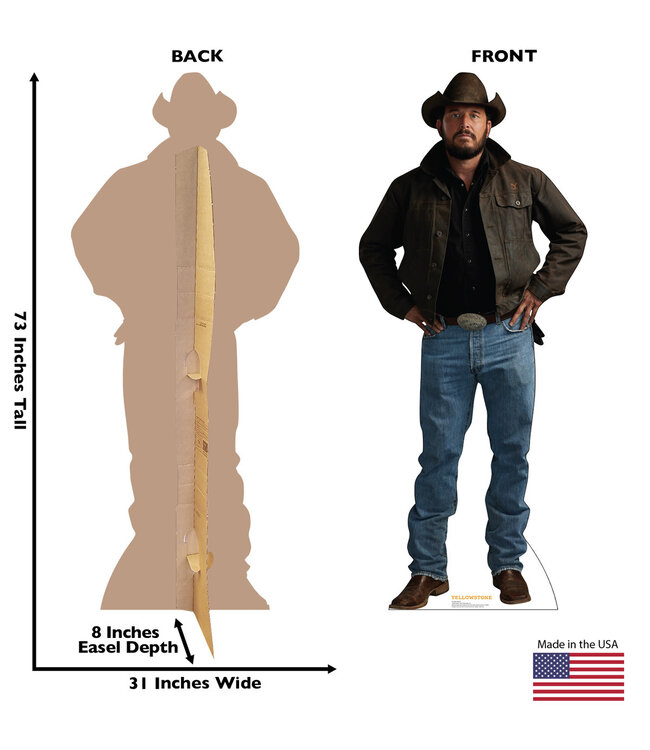Life-size Rip Wheeler Yellowstone Cardboard Cutout